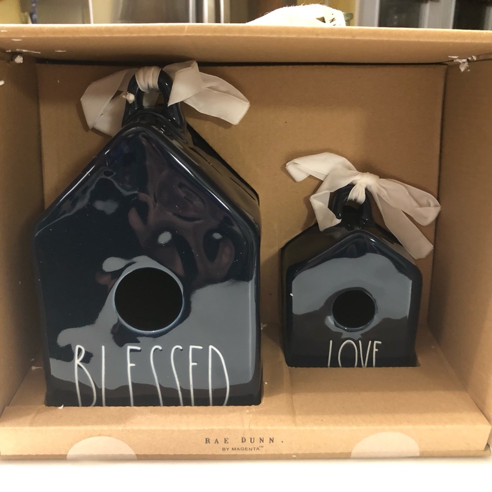 Rae Dunn Bird House set NEW